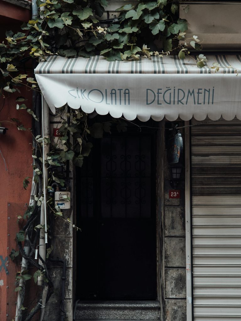 Cover over Doorway in Building