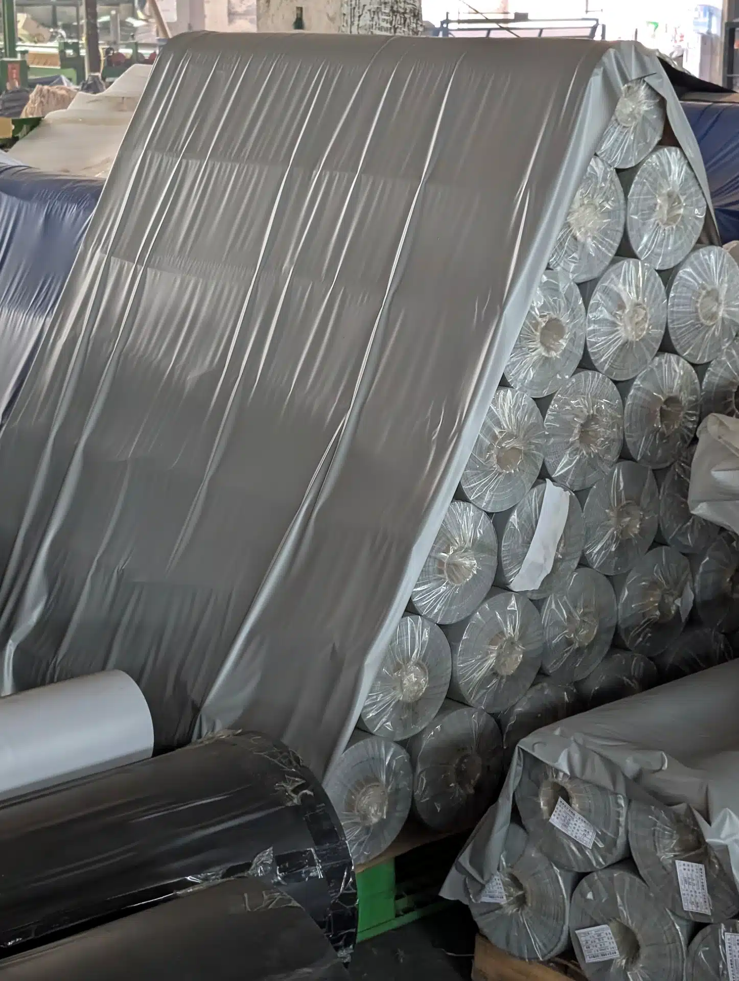 PVC tarpaulin rolls in stock