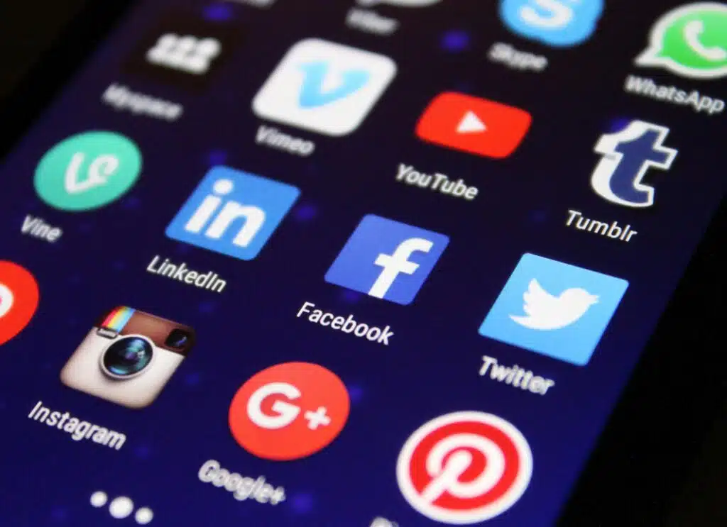 Nahaufnahmen Von Smartphone-Symbolen