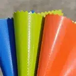 PVC Tarpaulin Samples Blue Green Orange