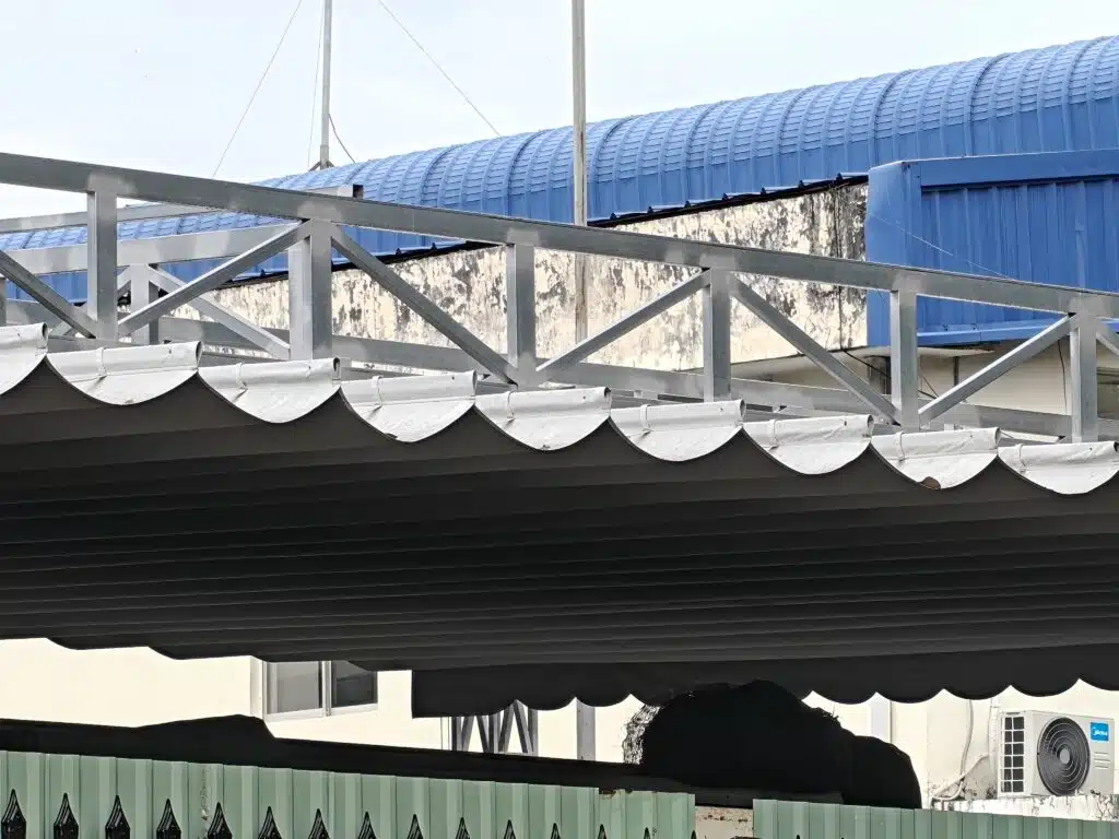 Sunshade awning for commercial awning fabric for outdoor sunshade
