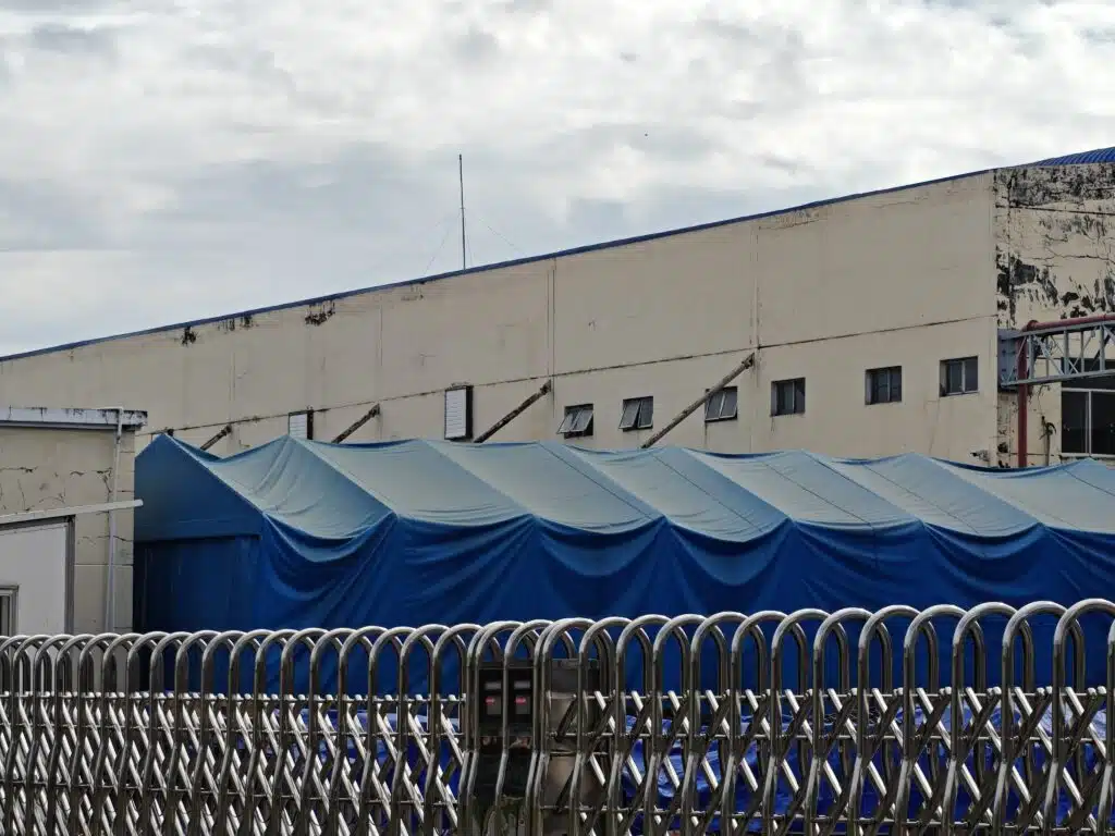 PVC Tarp Tent PVC tarpaulin production line
