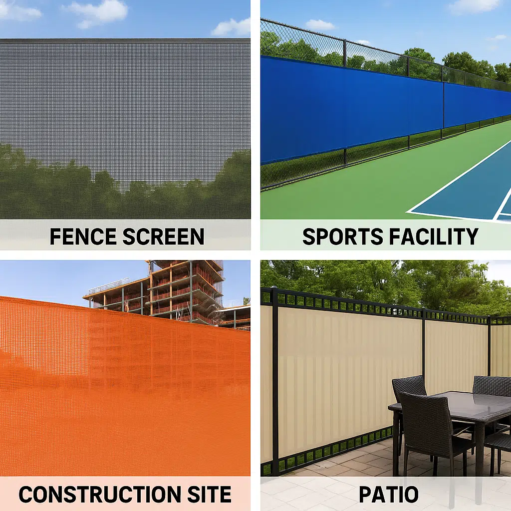 Privacy fence screen PVC mesh