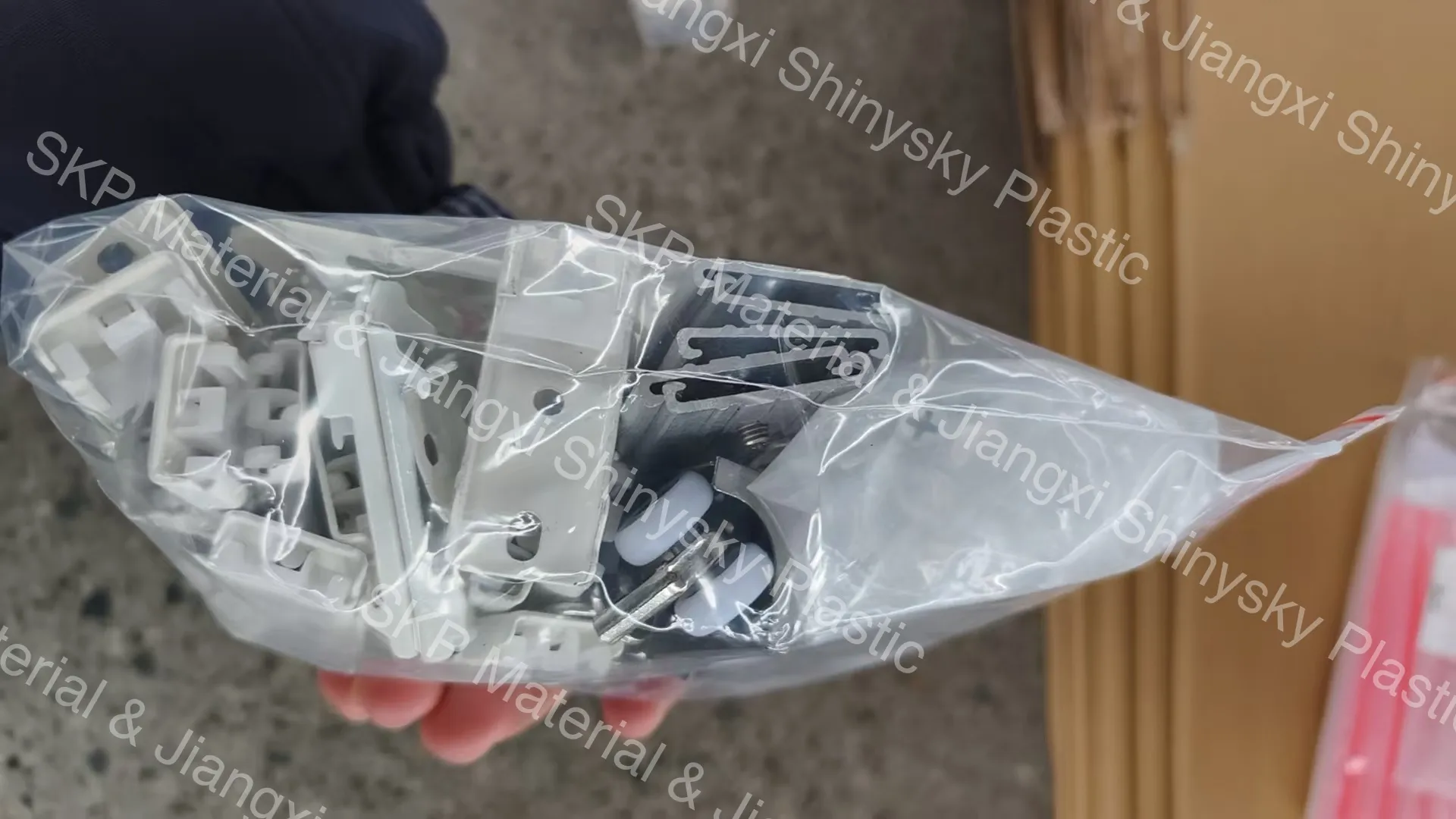 PVC curtain grommet track hardware and accessories