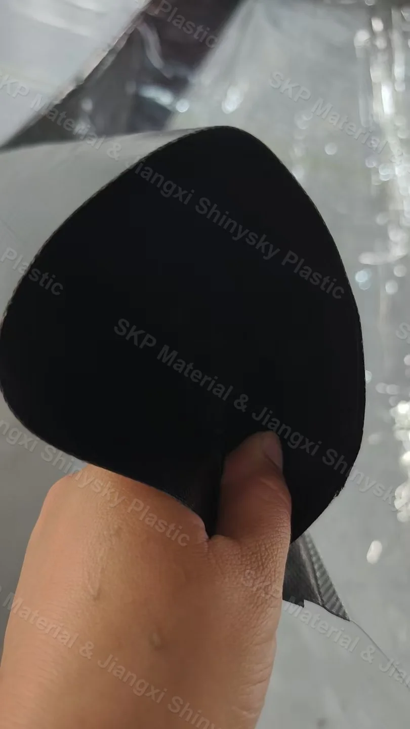 PVC curtain weighted bottom pocket detail