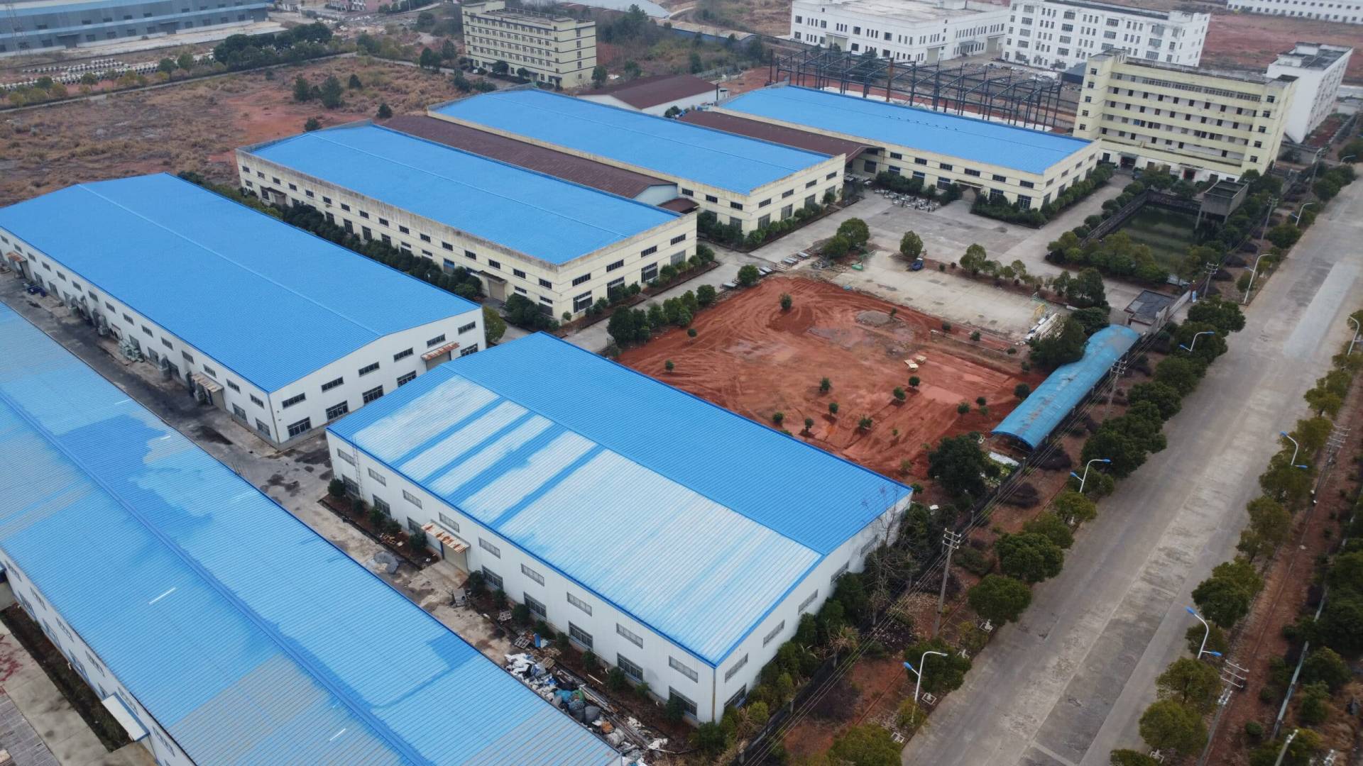 Drone-opname van Jiangxi Shinysky Plastic Industry Co., LTD.